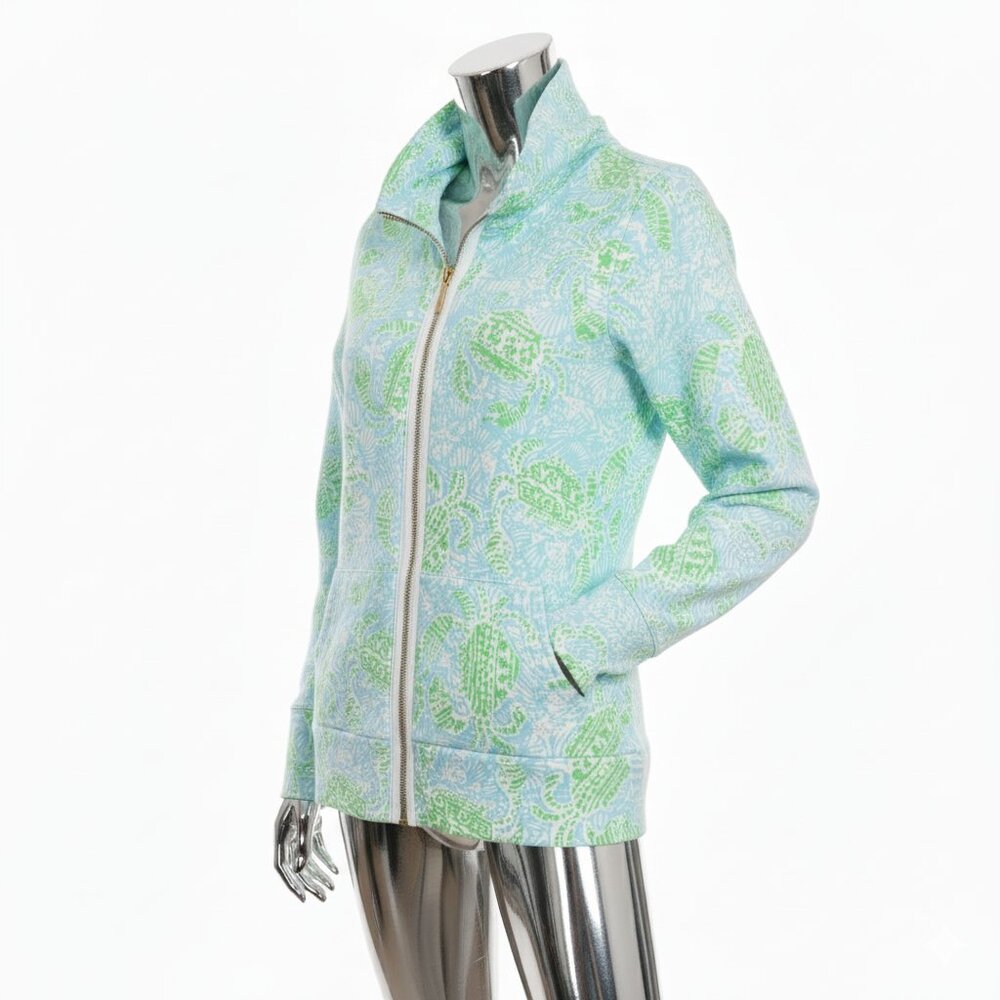 Lilly Pulitzer - Leona Full Zip - Get Crackin (vintage!)